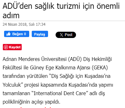 AYDIN DENGE - 24.04.2018 - Prof. Dr. Törün Özer basında